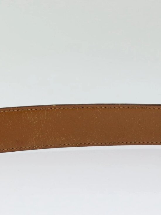 HERMES Constance Belt Leather 35.4"" Dark Brown Auth am5720 - Picture 10 of 15